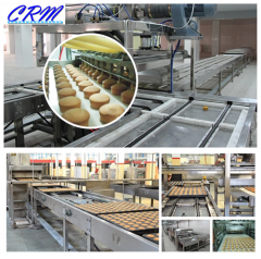 CRM-CCPL center filled cake making machine / paper cup cake production line / cake with fillings production line manufacturer